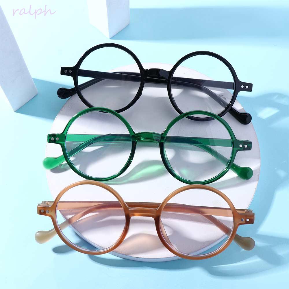 Kính Đọc Sách Chống Bức Xạ Ánh Sáng Xanh Hình Tròn Bằng Nhựa Resin Cho Nữ