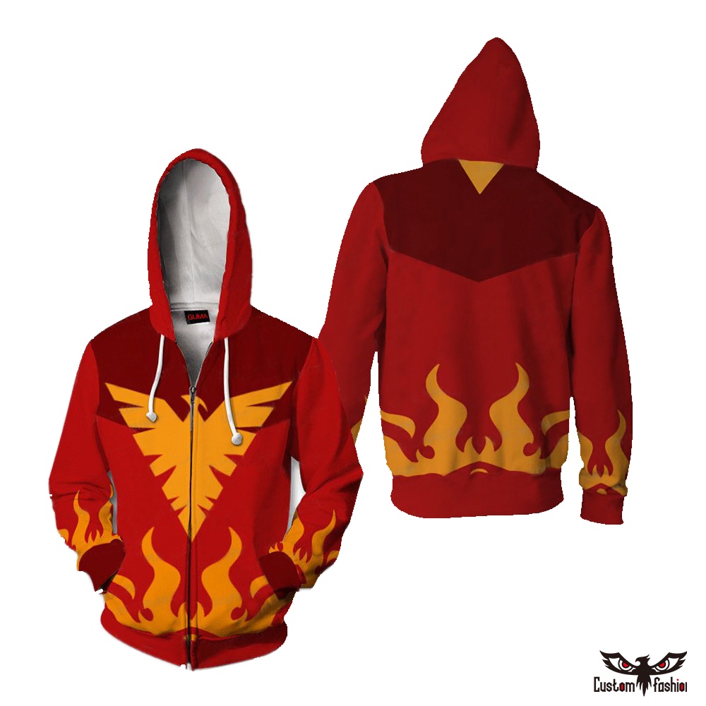 Áo Khoác Hoodie Tay Dài Có Khóa Kéo Hóa Trang Wolverine 3D Phong Cách Đường Phố Cho Nam
