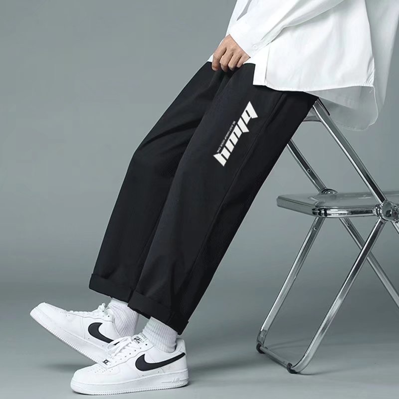 Quần Dài Ống Rộng Vải Lụa Mát Mỏng Nhanh Khô Thời Trang Mùa Hè Cho Nam