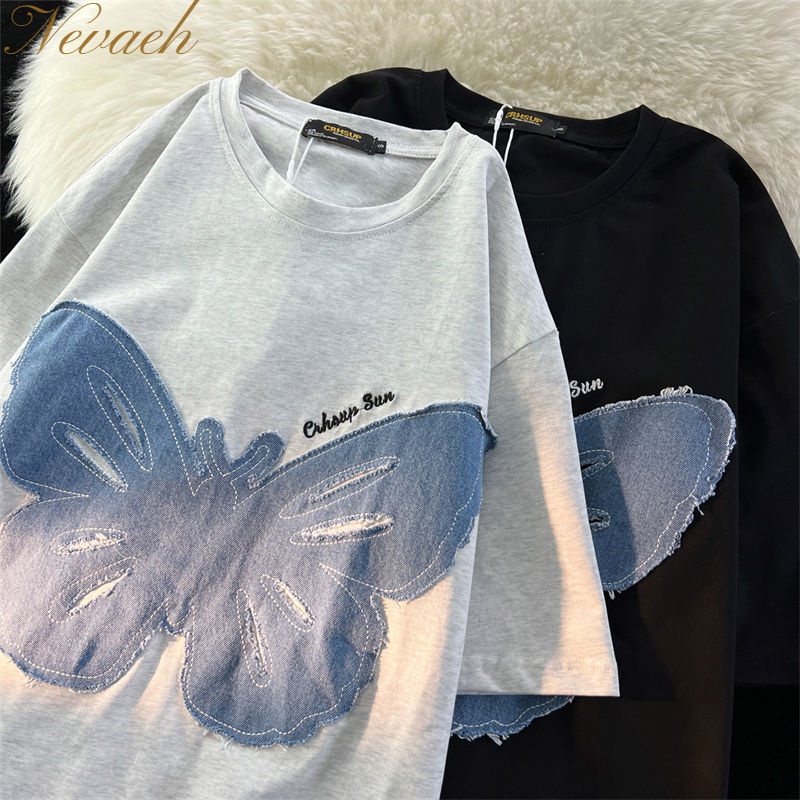 Áo Thun Nữ Ngắn Tay In Chữ Thời Trang Hàn Quốc Mới