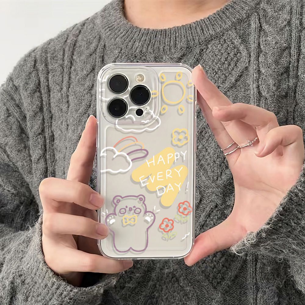 ✅Ốp Điện Thoại Mềm Chống Sốc In Chữ Đơn Giản Cho Iphone 13 14pro max 12 116In 78 Hsha6