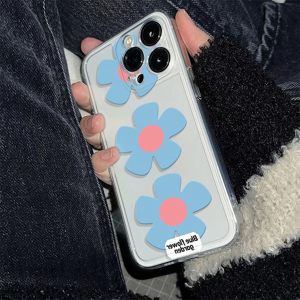 ✅Ốp Điện Thoại Dẻo Họa Tiết Hoa Năm Cánh Đơn Giản Thời Trang Chống Sốc Cho iPhone12plusmax 11 14pro 13786In