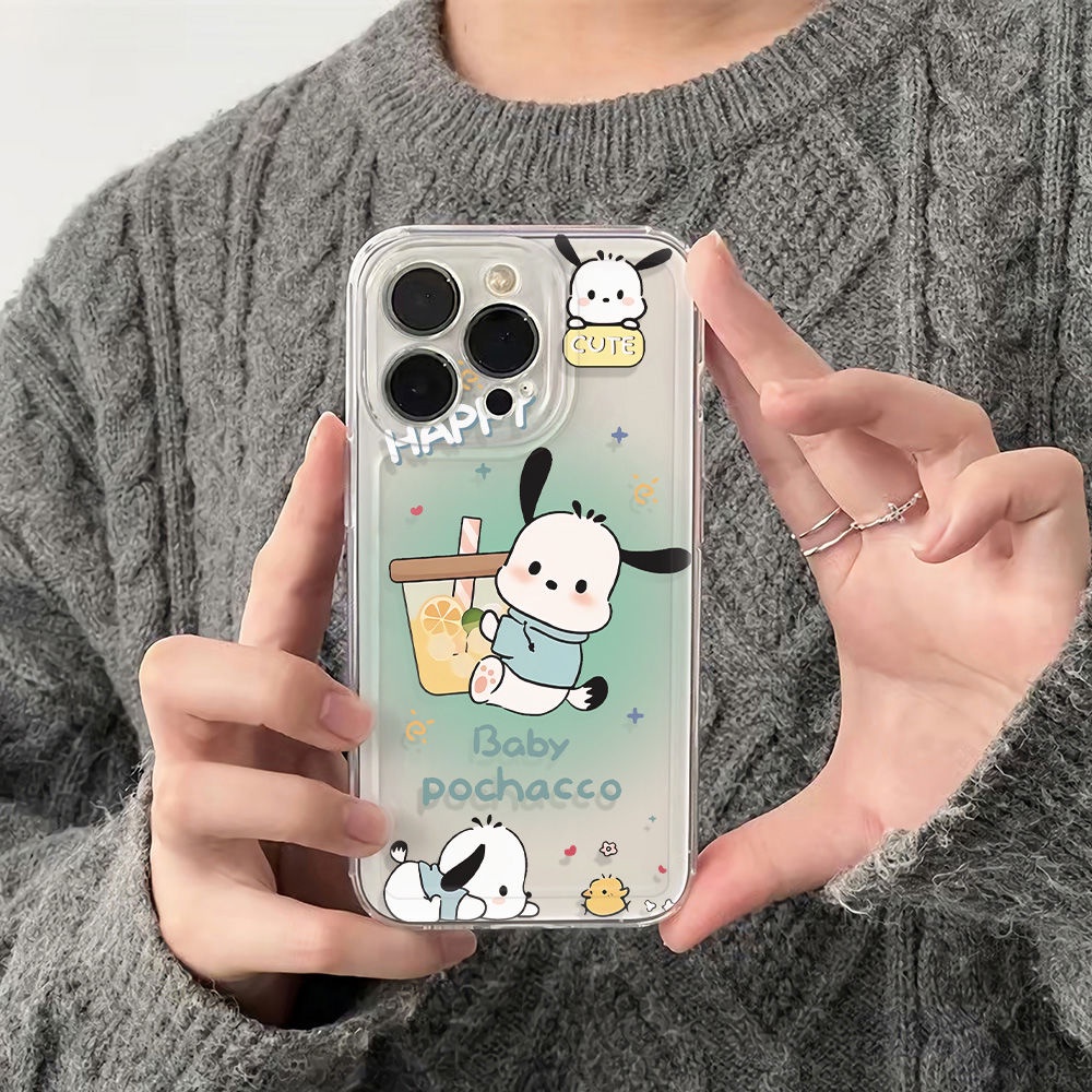 ✅Ốp Điện Thoại Mềm Chống Sốc Hình Cún Pacha 6In Đơn Giản Cho Apple maxiPhone12 1311 plus14pro78 2Z7C