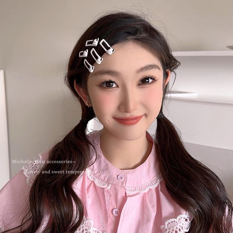 Kẹp Tóc Họa Tiết Hoạt Hình Phong Cách Hàn Quốc Đơn Giản Thời Trang Cho Nữ