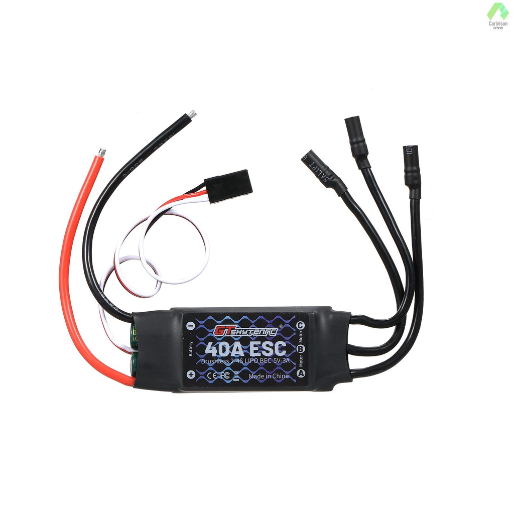 Động Cơ Không Chổi Than ESC 2-4S 40A BEC ESC Điều Khiển Tốc Độ Cho Drone Điều Khiển Từ Xa 450 V2 FPV F450 Mini Tlu