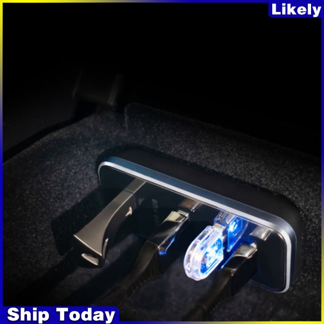 Đế Sạc Chia Cổng Type-c Chuyên Dụng Cho Tesla Model 3 / Y