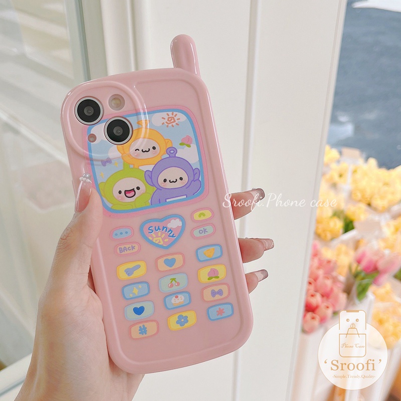 Ốp Điện Thoại Họa Tiết Teletubbies Hoạt Hình Cho iPhone 14 Plus 13 12 11 Pro Max