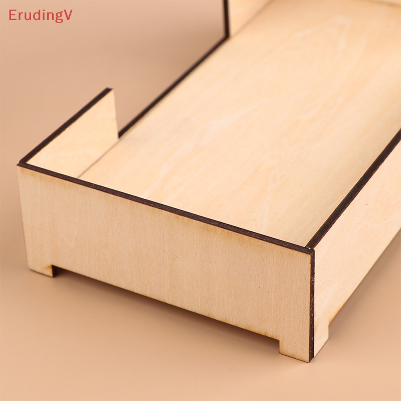 Giường Ngủ Mini Tỉ Lệ 1 / 12 Dùng Trang Trí Nhà Búp Bê