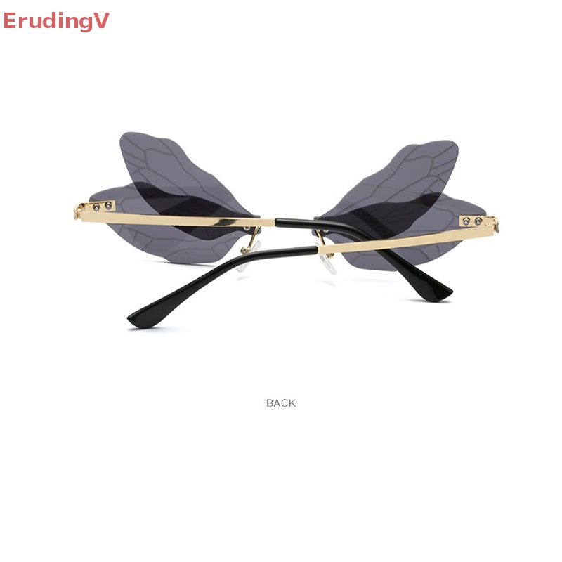 1 Kính Mát Không Vành Hình Chuồn Chuồn Nhiều Màu Sắc Thời Trang Dự Tiệc Cho Nữ