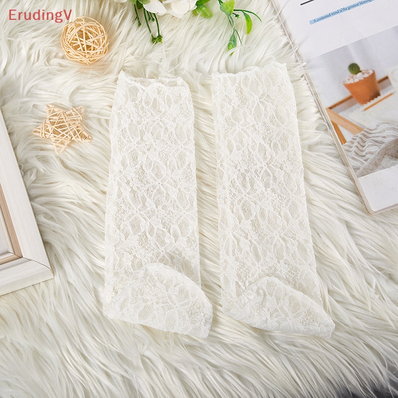 1 Đôi Tất Lưới Phối Ren Hoa Mỏng Trong Suốt Thoáng Khí Thời Trang Mùa Hè Cho Nữ