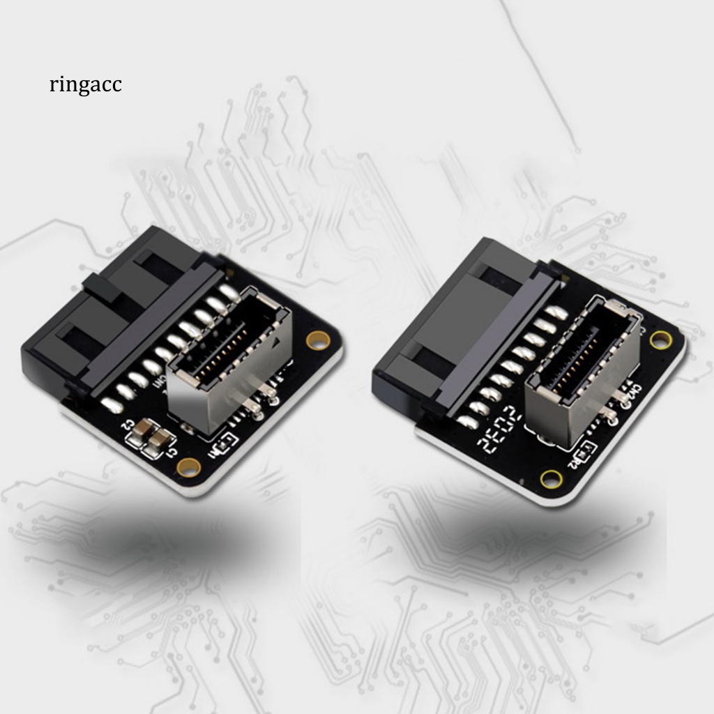 Đầu Chuyển Đổi USB 3.0 19P Sang Type-C 20P 90 Độ Chuyên Dụng Cho Máy Tính Thẻ