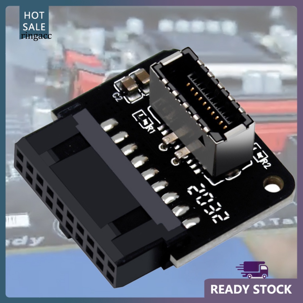 Đầu Chuyển Đổi USB 3.0 19P Sang Type-C 20P 90 Độ Chuyên Dụng Cho Máy Tính Thẻ