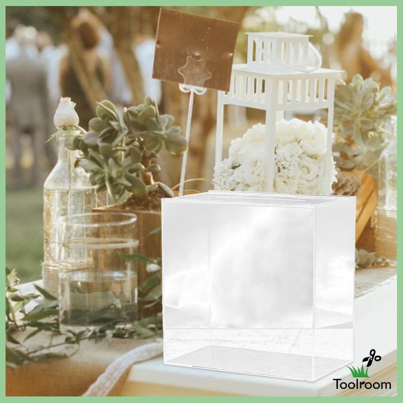 Hộp Đựng Thẻ Bằng Acrylic Siêu Bền Tiện Dụng Cho Tiệc Sinh Nhật / Đám Cưới