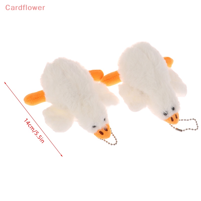 Đồ chơi nhồi bông Hình Con Ngỗng Màu Trắng Trang Trí Ba Lô / Móc Khóa Xe Hơi Mới