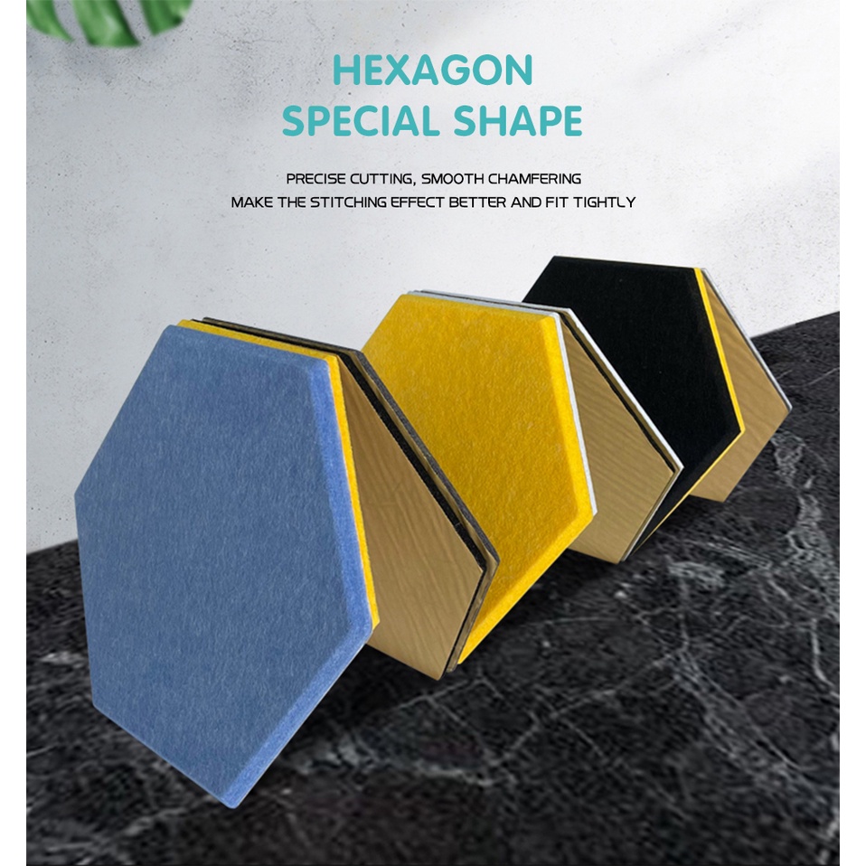 1 Miếng Dán Tường Cách Âm Hình Lục Giác Trang Trí Phòng Họp / Phòng Bé