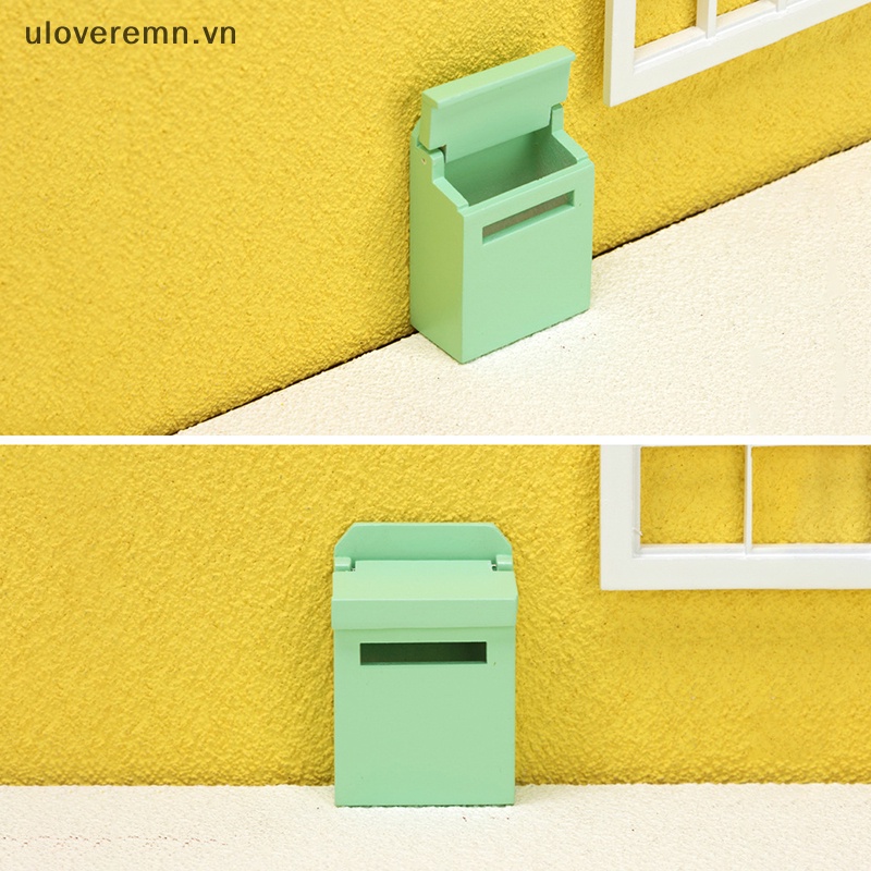 1 Mô Hình Thùng Thư mini Màu Sắc Trang Trí Nhà Búp Bê