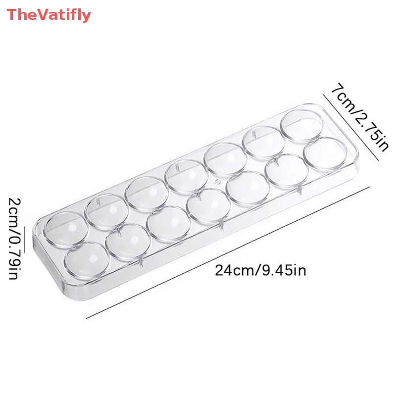 [Thevalifly] Khuôn Làm Bánh 14 Ngăn Hình Cầu Bằng Polycarbonate Cứng