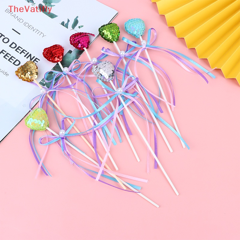 [Thevalifly] 1 Cây Cắm Trang Trí Bánh Kem Bằng Nhựa Nhiều Màu Sắc Ngẫu Nhiên