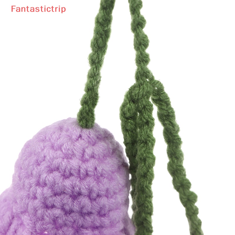 [Fantastictrip] Móc Khóa Dệt Kim Thủ Công Hình Hoa Lá Cho Nữ