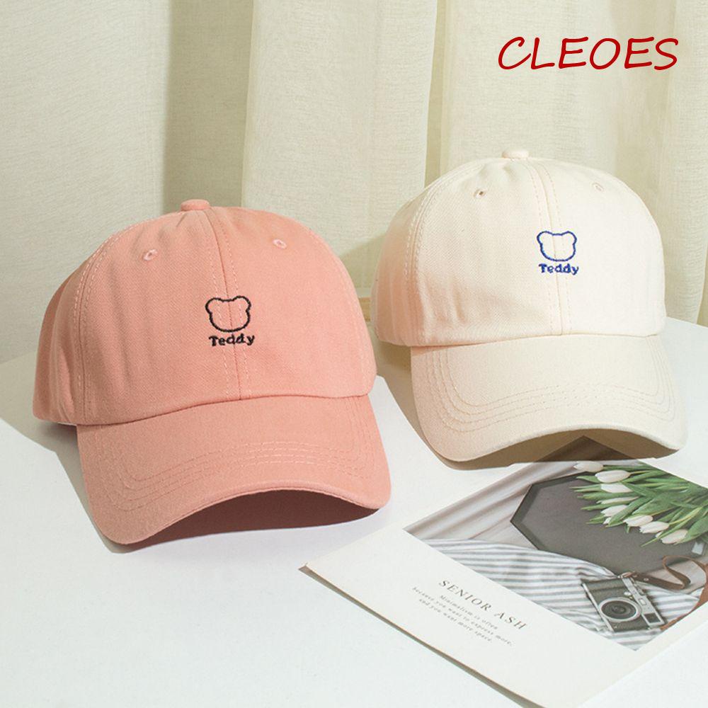 Mũ Lưỡi Trai Thêu Chữ CLEOES Phong Cách Thể Thao Thời Trang Cho Cặp Đôi