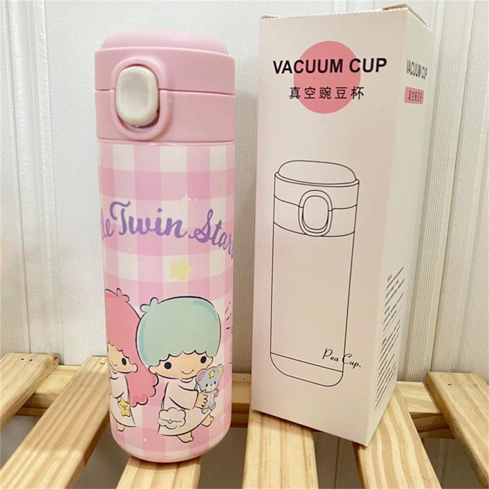 SANRIO Bình Nước Giữ Nhiệt 420Ml Bằng Thép Không Gỉ Họa Tiết Anime Kuromi Melody Cinnamoroll