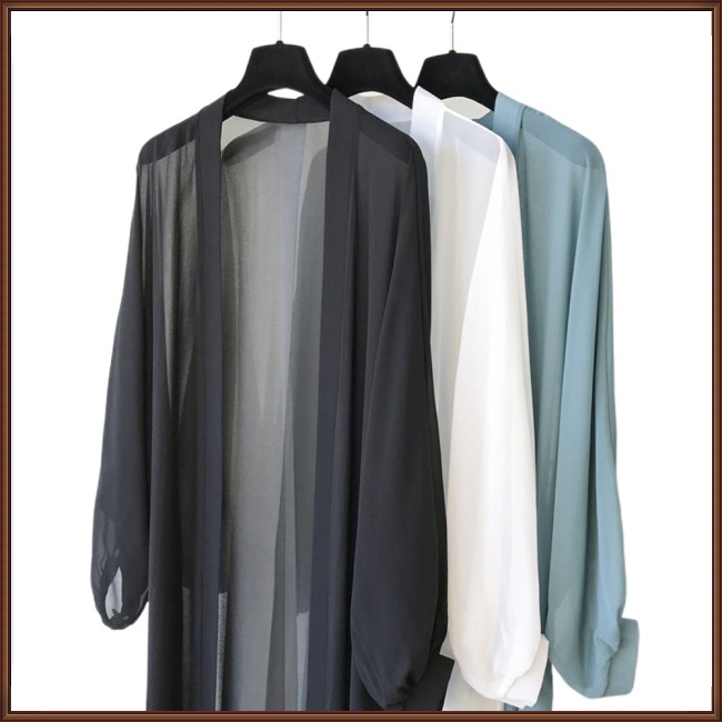 Áo Khoác Cardigan Mỏng Dáng Rộng Dài Vừa Thời Trang Mùa Hè Cho Nữ