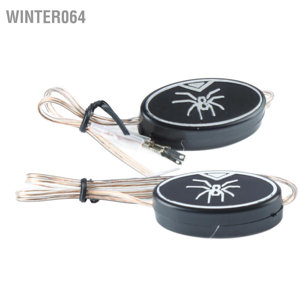 Winter064 Loa ô tô Tweeter tròn âm thanh nổi với hoa văn hình nhện mạ Chrome cho  xe tải