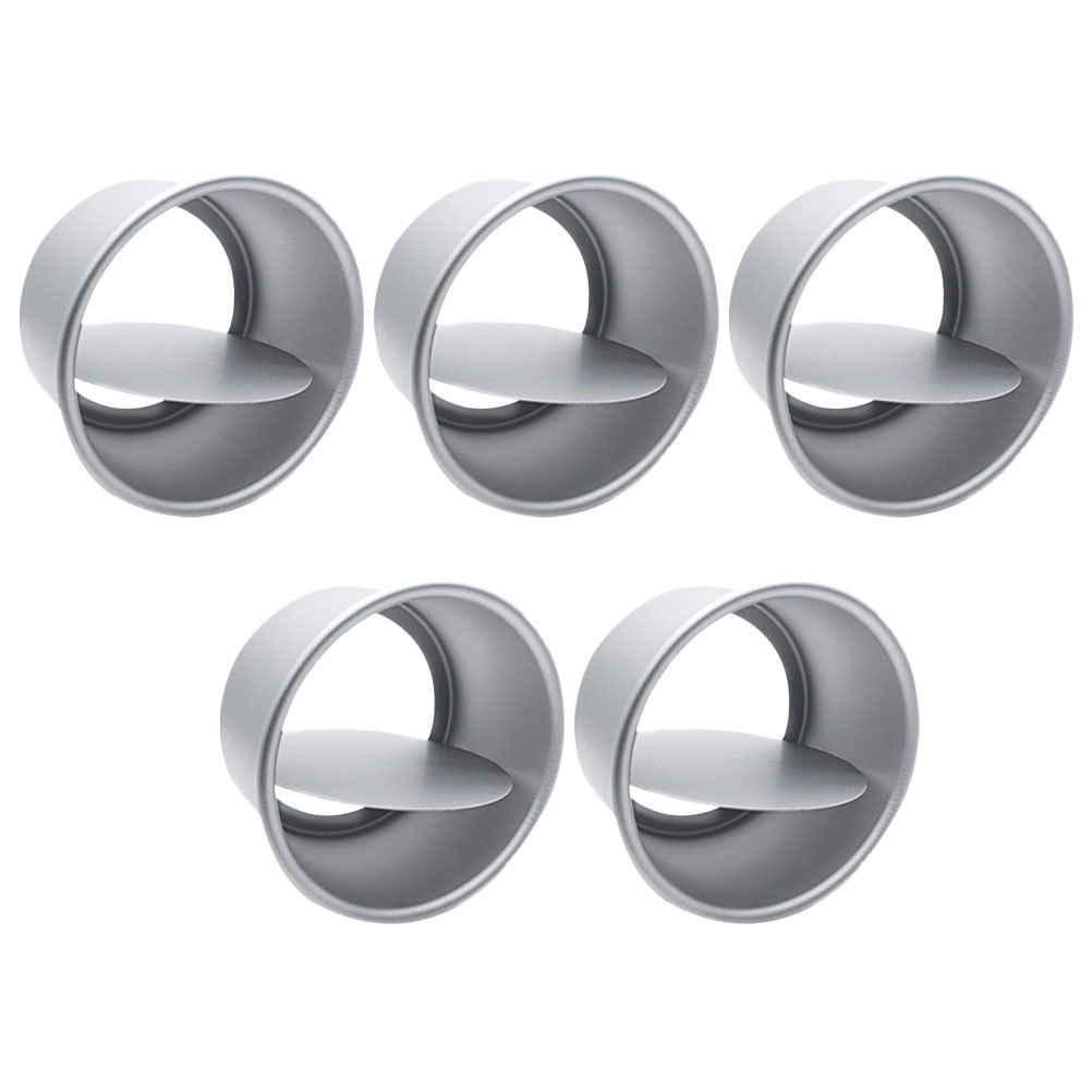 Bộ 5 Khuôn Làm Bánh Cupcake Bằng Kim Loại Chất Lượng Cao