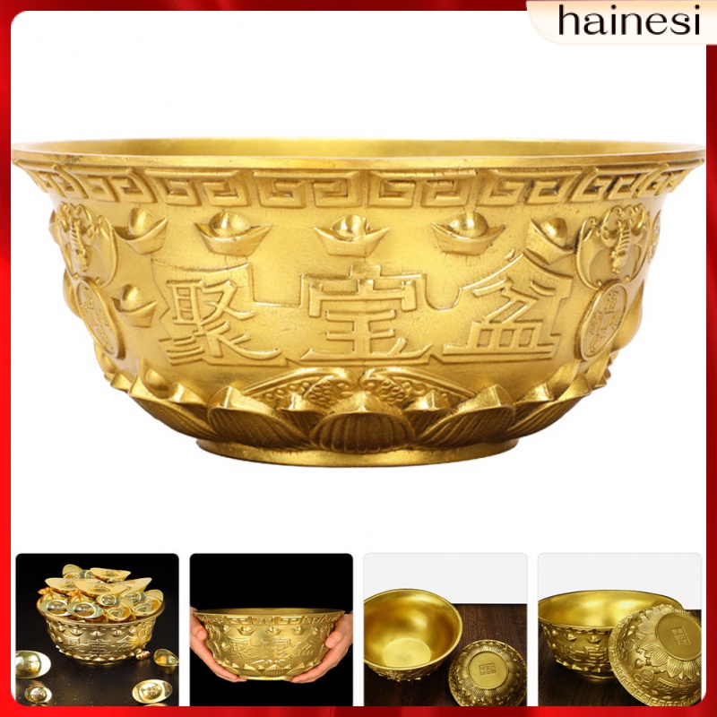 Mô Hình Bát Cornucopia Bằng Đồng Thau Để Bàn Trang Trí Nhà Cửa / Văn Phòng