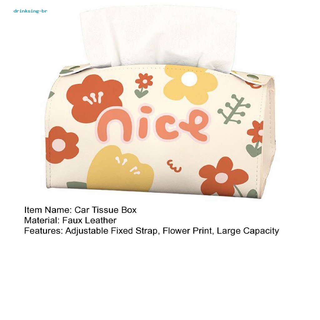 Vỏ Bọc Hộp Khăn Giấy Cỡ Lớn Chống Trượt Chuyên Dùng Cho Xe Hơi