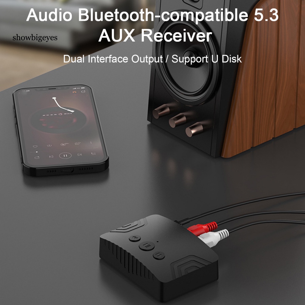 Bộ Chuyển Đổi Âm Thanh Bluetooth 5.3 AUX 10M Giao Diện Kép