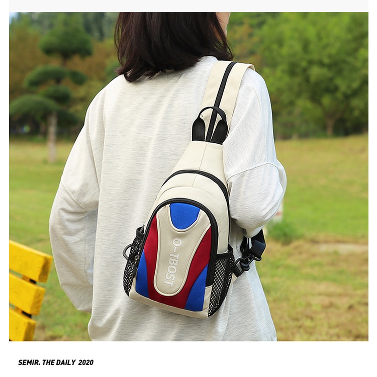 Túi Đeo Chéo Vải Oxford Đa Chức Năng Dành Cho Nam Nữ