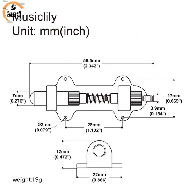 Cầu Đàn Guitar Bằng Đồng Thau Chất Lượng Cao