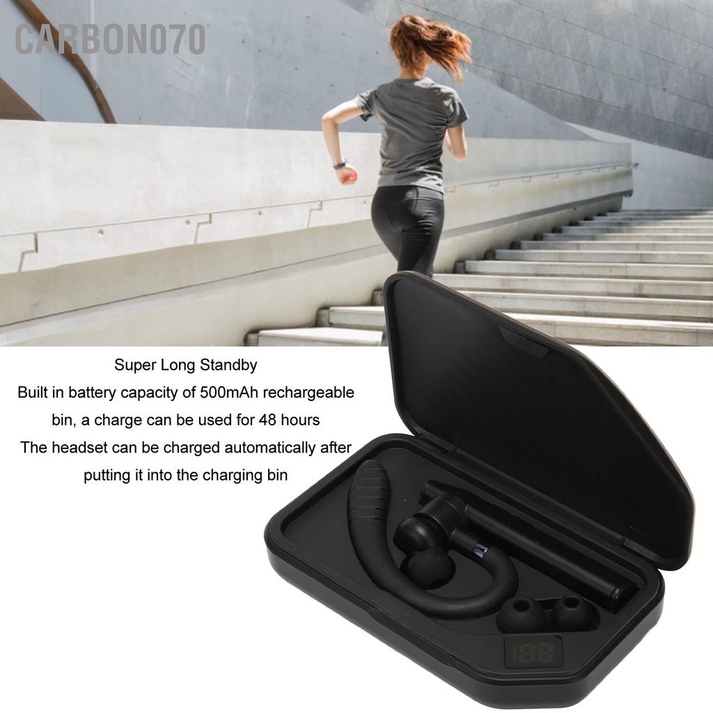 Carbon070 Tai Nghe Bluetooth Không Dây Micro Kép ENC Giảm Tiếng Ồn IPX7 Nhét Tay Chống Nước Dành Cho Doanh Nghiệp