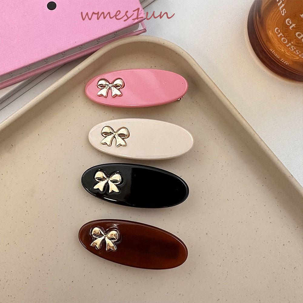 Kẹp Tóc Nơ Bằng Kim Loại Dễ Thương Sáng Tạo WMES15H Y2K