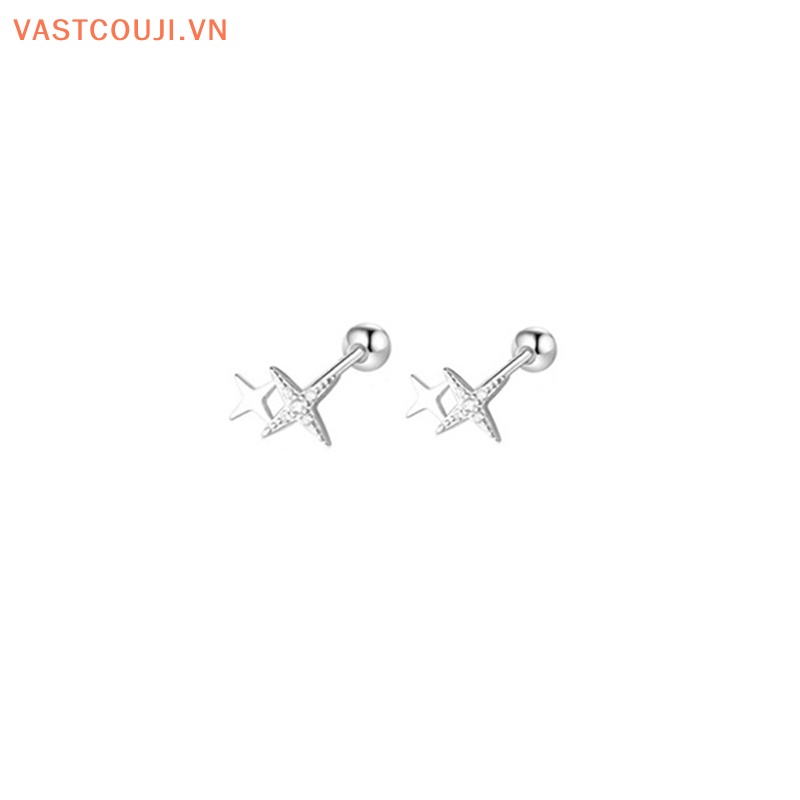 1 Đôi Bông Tai Sao Dạng Xoắn Ốc Cho Nữ