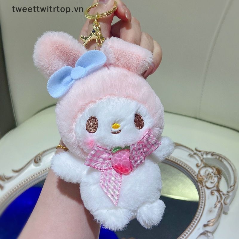Móc Khóa Hình Búp Bê Thỏ Kuromi Melody Cinnamoroll Nhồi Bông Đáng Yêu
