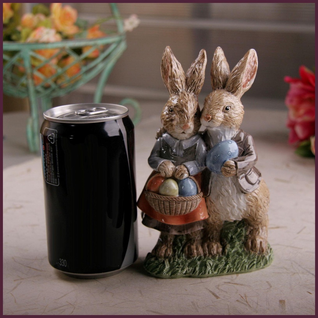 Tượng Hình Thỏ Phục Sinh Nhỏ Xinh Để Bàn Trang Trí