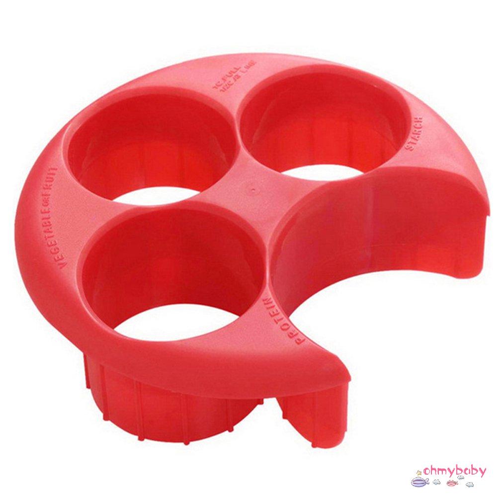 [InStock] Di động Đo Bữa Ăn Tấm Kiểm Soát Khẩu Phần Dụng Cụ Giảm Cân Thực Phẩm Nhà Bếp Chế Độ [Z/11]