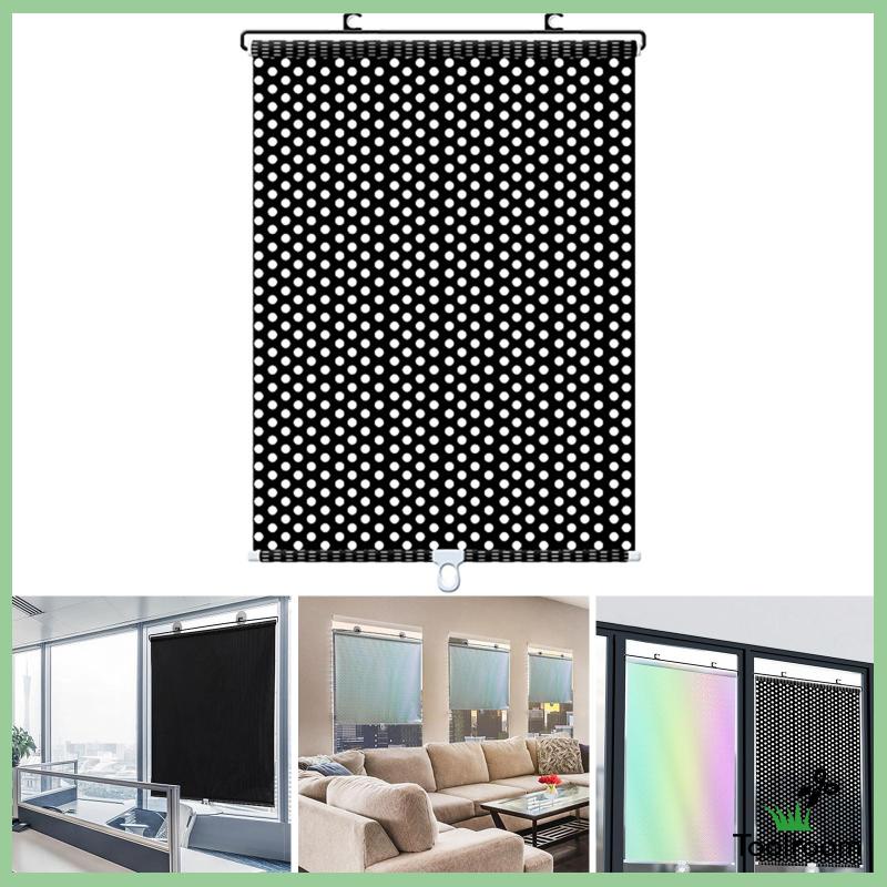 Rèm Cuộn Che Nắng Màu Đen Kích Thước 40x125cm Tiện Dụng Cho Nhà Hàng / Phòng Tắm