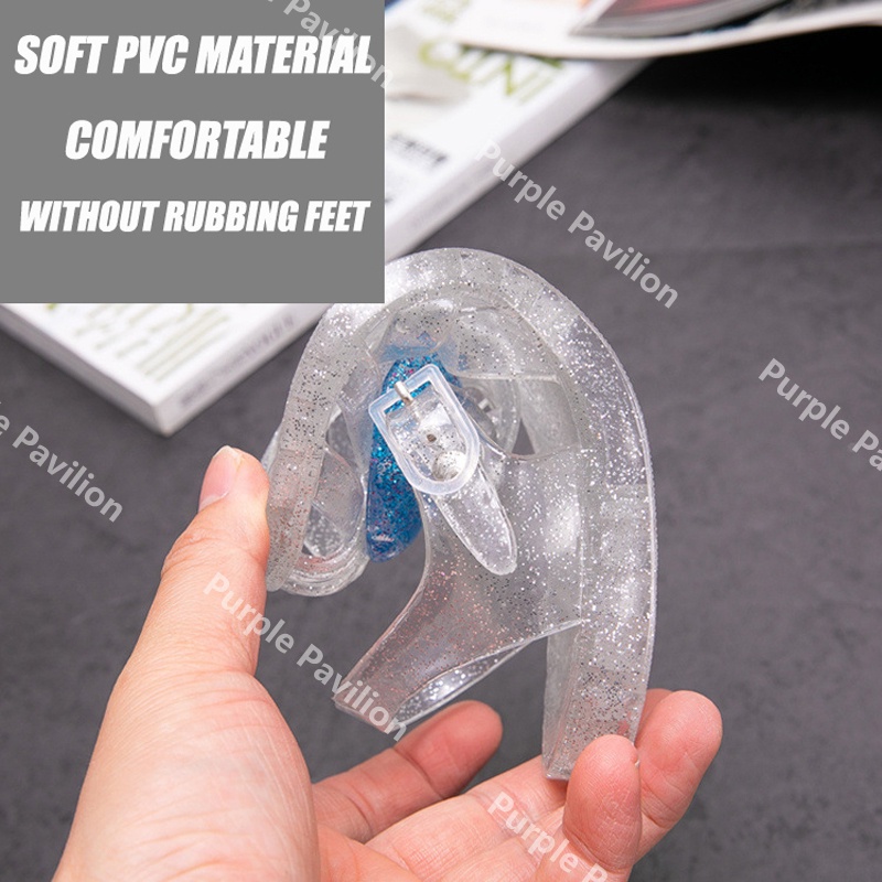 ✿Hàng Có Sẵn! Hộp Đựng Tai Nghe✿ Xăng đan Công Chúa Đế Mềm Khoét Lỗ Trái Tim Có Đèn LED Phát Sáng Cho Bé Gái