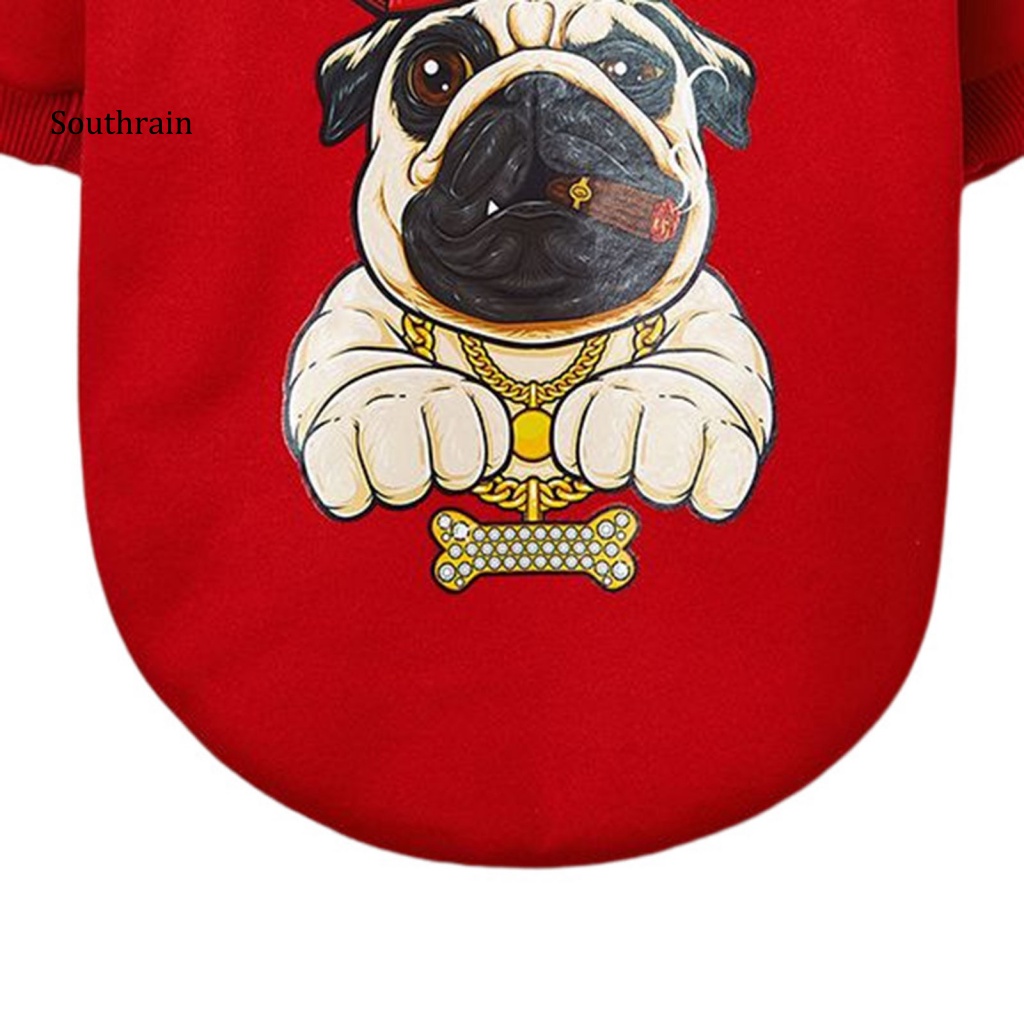 Áo Sweater Bằng Polyester Mềm Mại Thoải Mái In Họa Tiết Dễ Thương Dành Cho Mèo Cưng