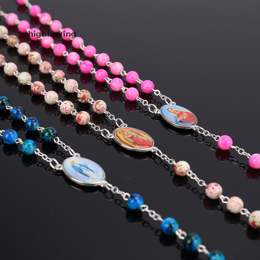 Vòng cổ Hạt Thủy Tinh Xanh Mặt Tròn Cỡ Nhỏ Dành Cho Nữ