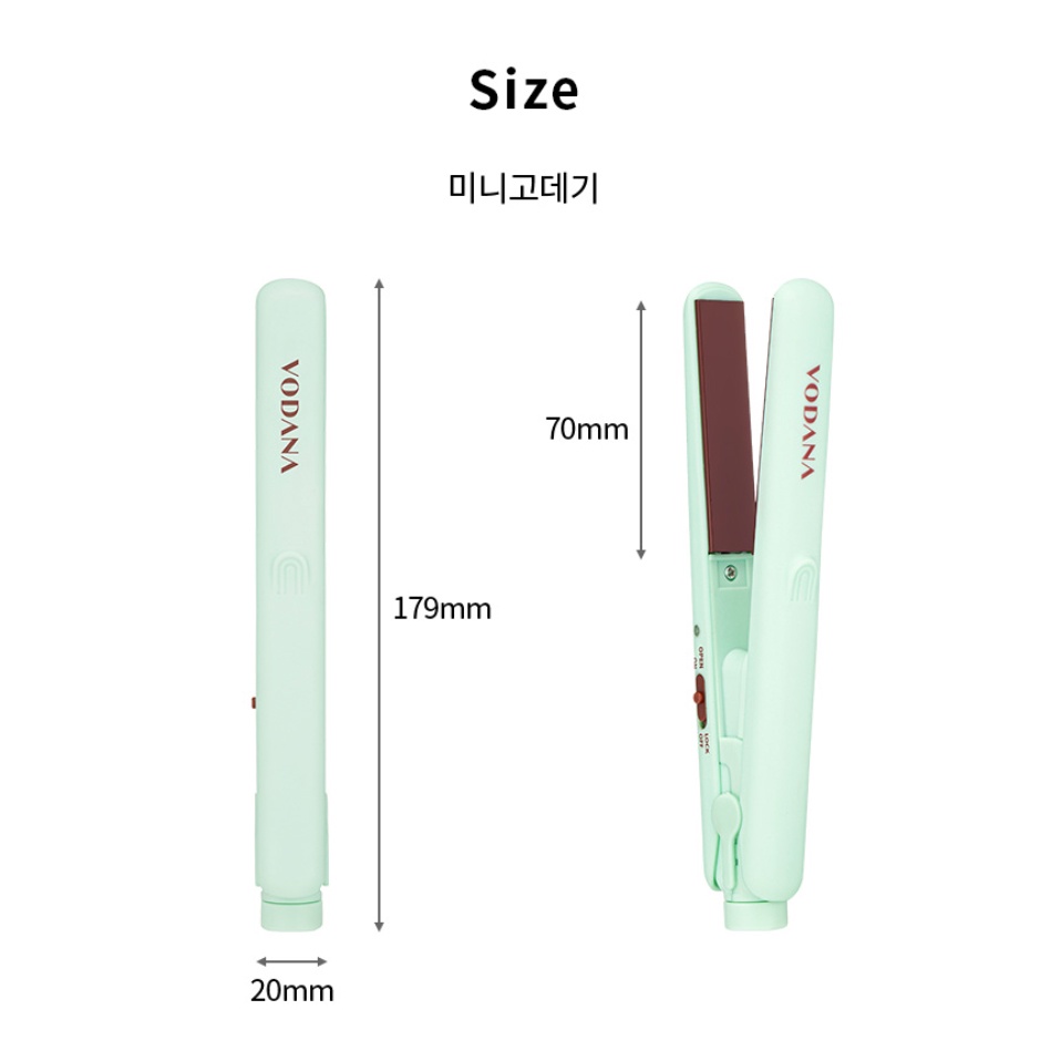 VODANA Pocket Mini Flat Iron 360
