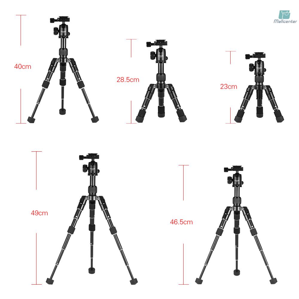 Ultra Compact Desktop Mini Tripod Kit with Ball Head for   DSLR Camera