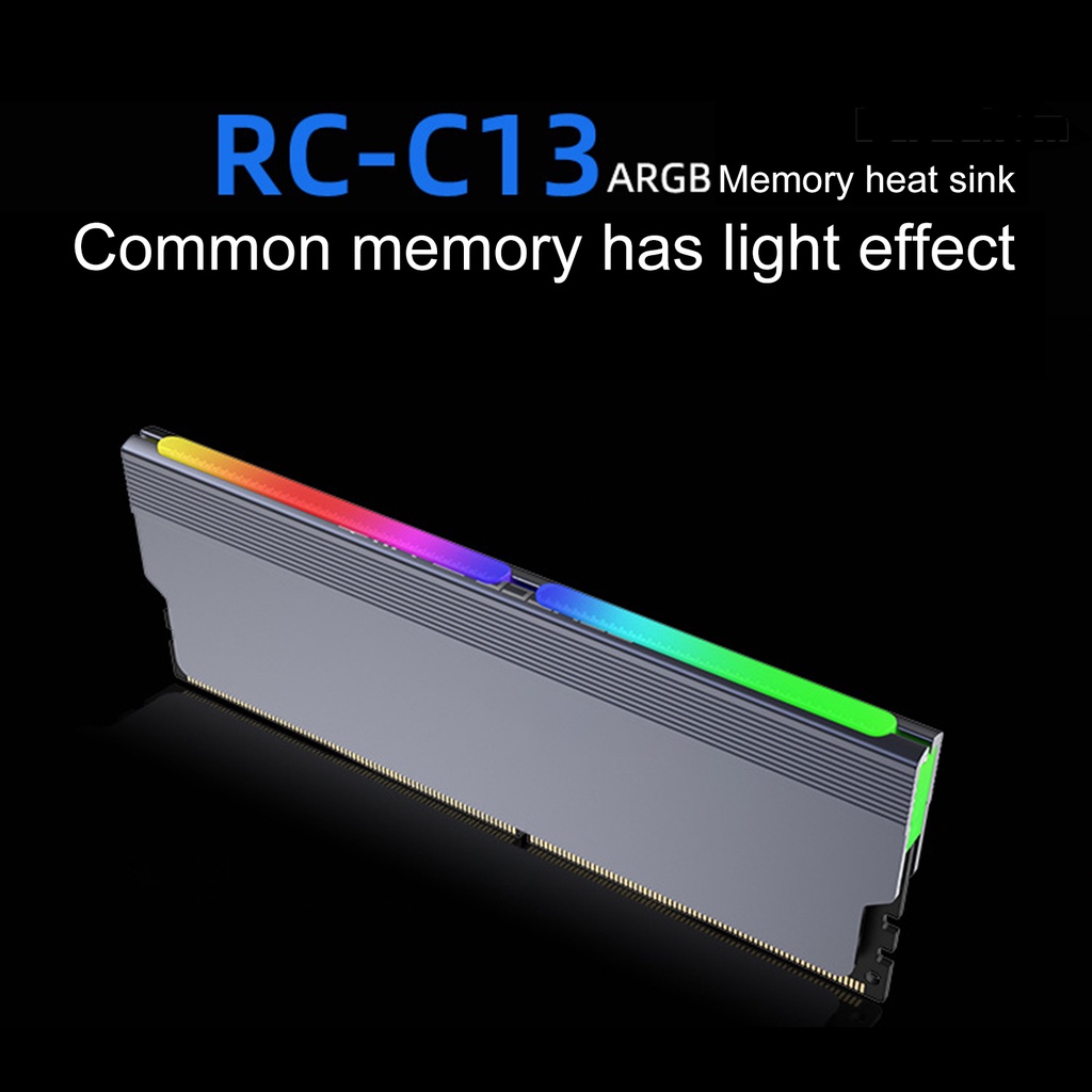 Quạt Tản Nhiệt Chống Trượt RC-C13 ARGB 5V 3PIN Cho Máy Tính