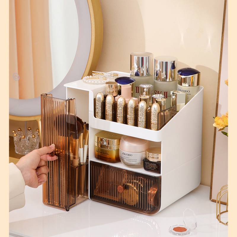 Hộp Đựng Mỹ Phẩm Trang Điểm Để Bàn Sang Trọng