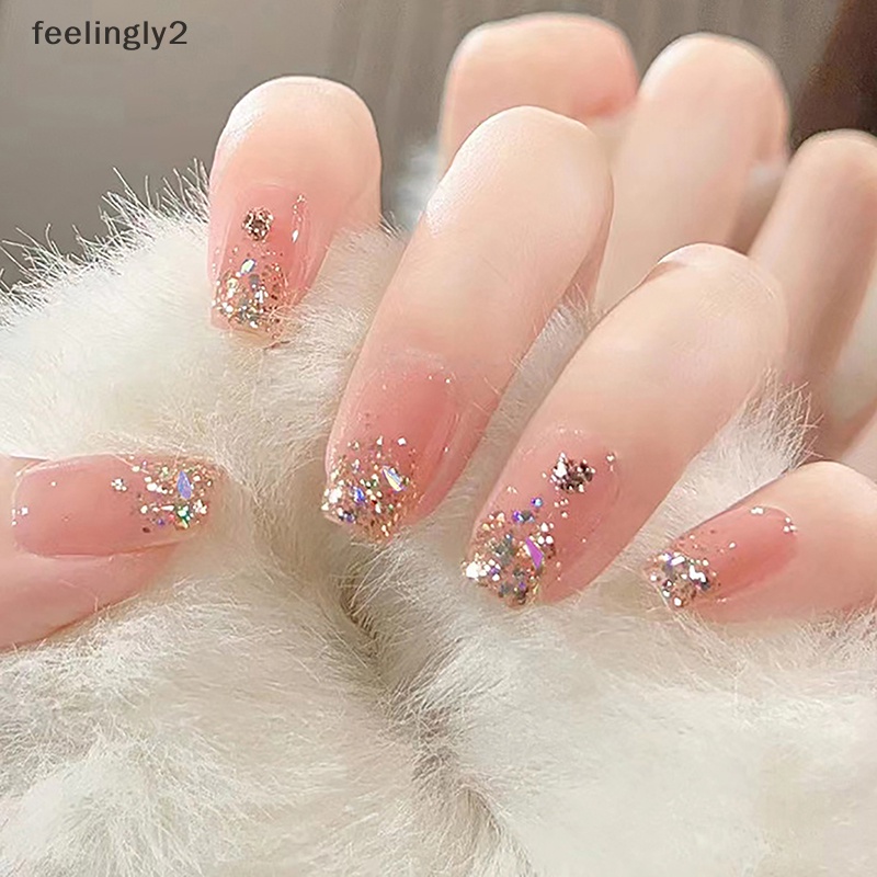 [Hàng Có Sẵn] Miếng Dán Trang Trí Móng Tay Nghệ Thuật Màng Kính Cực Quang Laser (F)