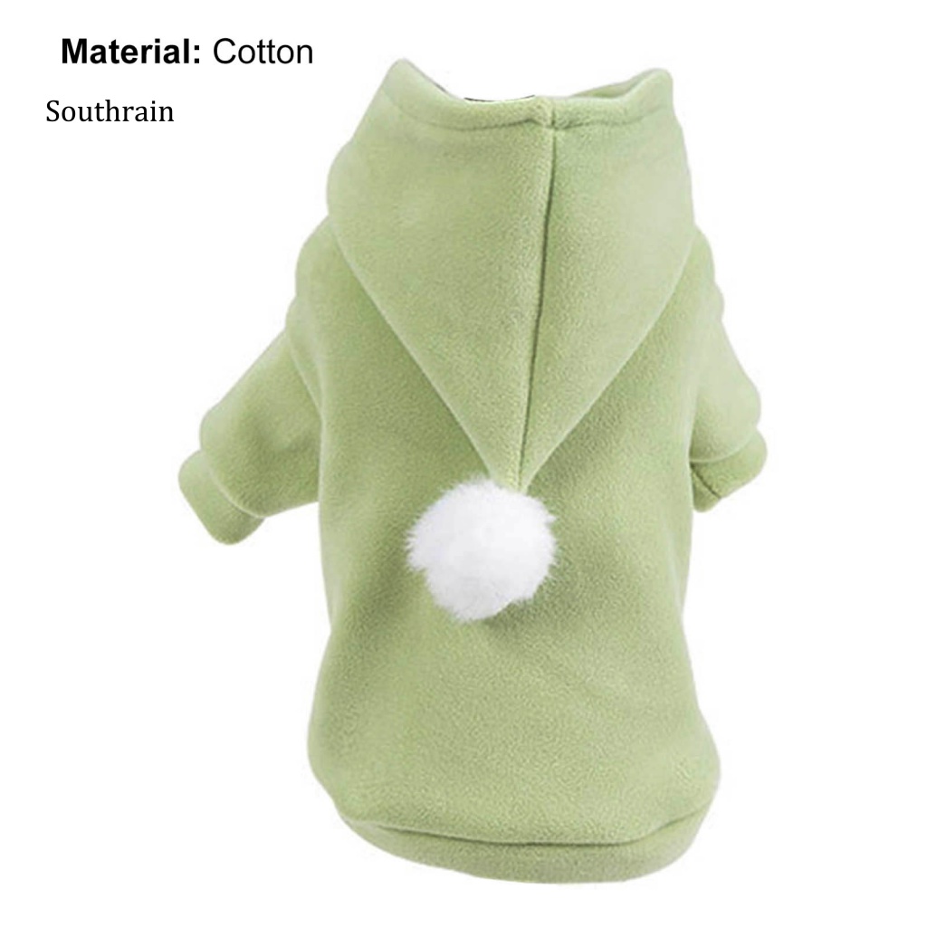 Áo Hoodie Chui Đầu Giữ Ấm Màu Trơn Dễ Thương Thân Thiện Với Da Mùa Thu Cho Thú Cưng