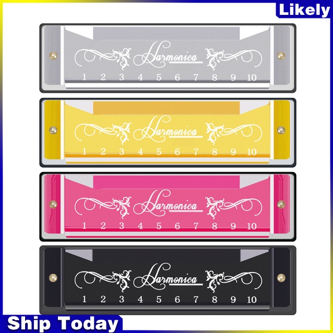 Kèn Harmonica C 10 Lỗ 20 Tông Chuyên Dụng Cho Người Mới Bắt Đầu